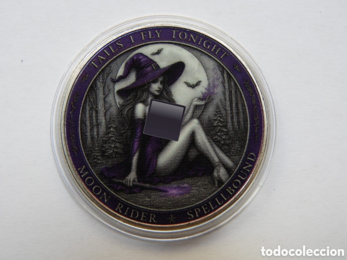 Medallas condecorativas: Moneda de la Suerte Bruja G&oacute;tica - Foto 1