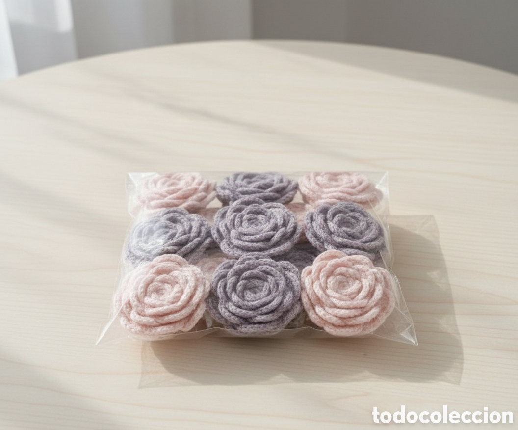 Medallas condecorativas: Flores a ganchillo decorativas - Foto 2