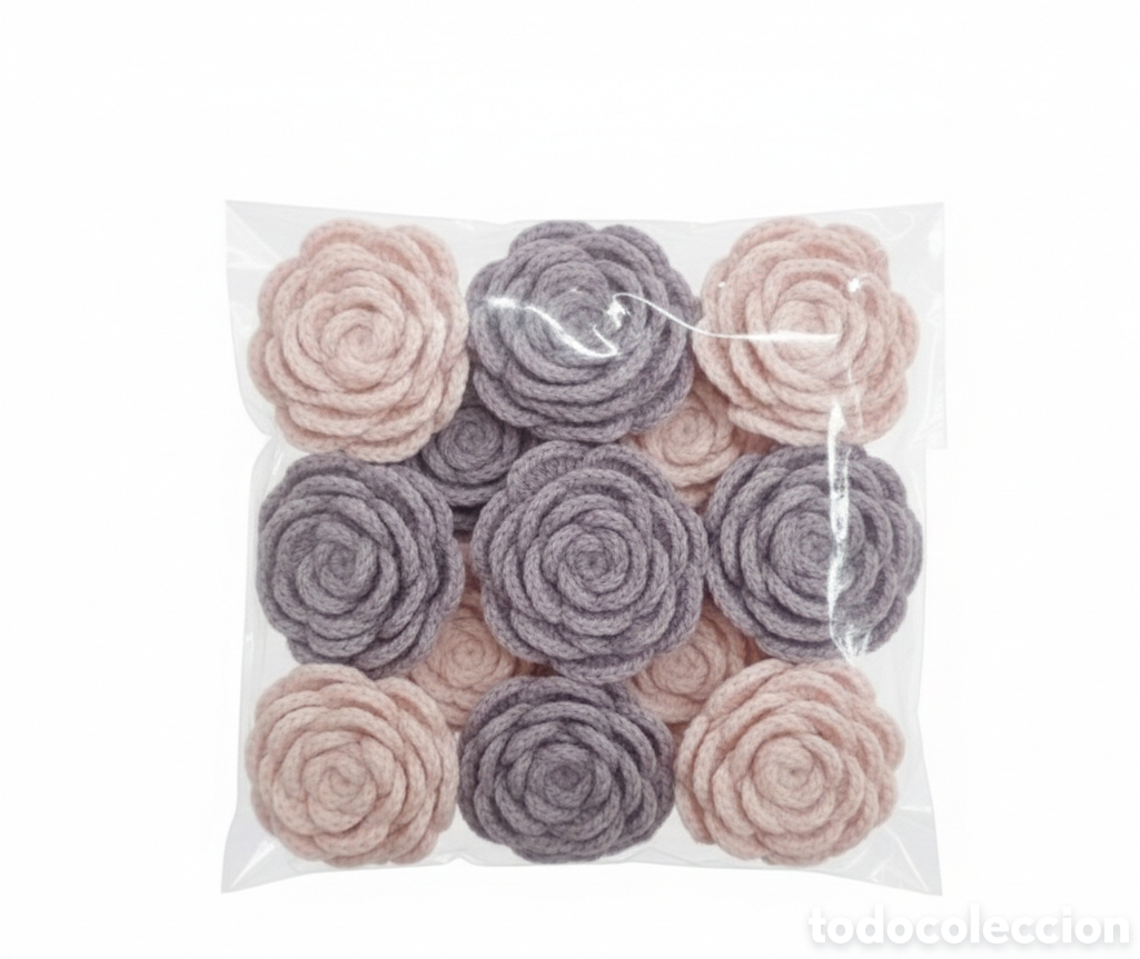 Medallas condecorativas: Flores a ganchillo decorativas - Foto 1
