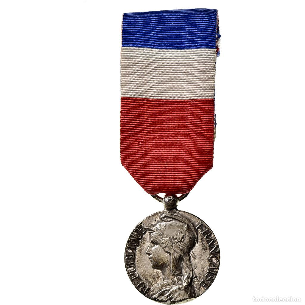 Medallas condecorativas: [#396036] Francia, Industrie-Travail-Commerce, medalla, Muy buen estado, Mattei, Bronce