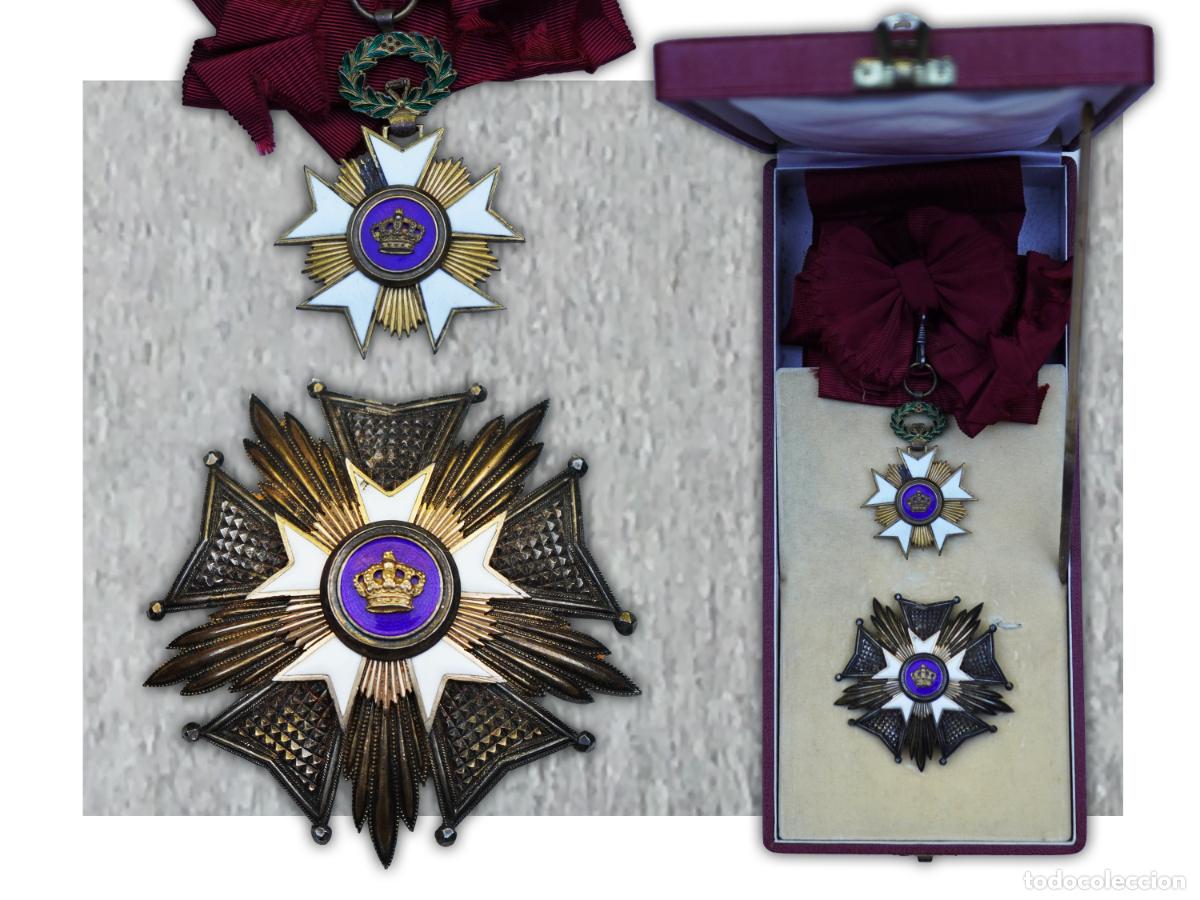 Medallas condecorativas: ABL TRES RARE BIJOU GRAND CORDON ORDRE DE LA COURONNE - DE GREEF - NOMINATIF - ORIGINAL