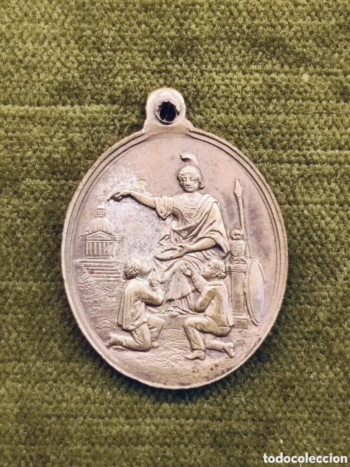 Medallas condecorativas: ANTIGUA MEDALLA DE BRONCE / PREMIO AL MERITO / EPOCA REPUBLICA ESPA&Ntilde;OLA
