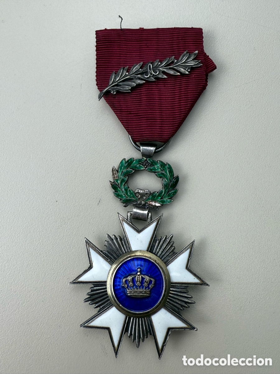 Medallas condecorativas: Medalla condecoraci&oacute;n en plata y esmaltes Leopoldo II (1865-1909)