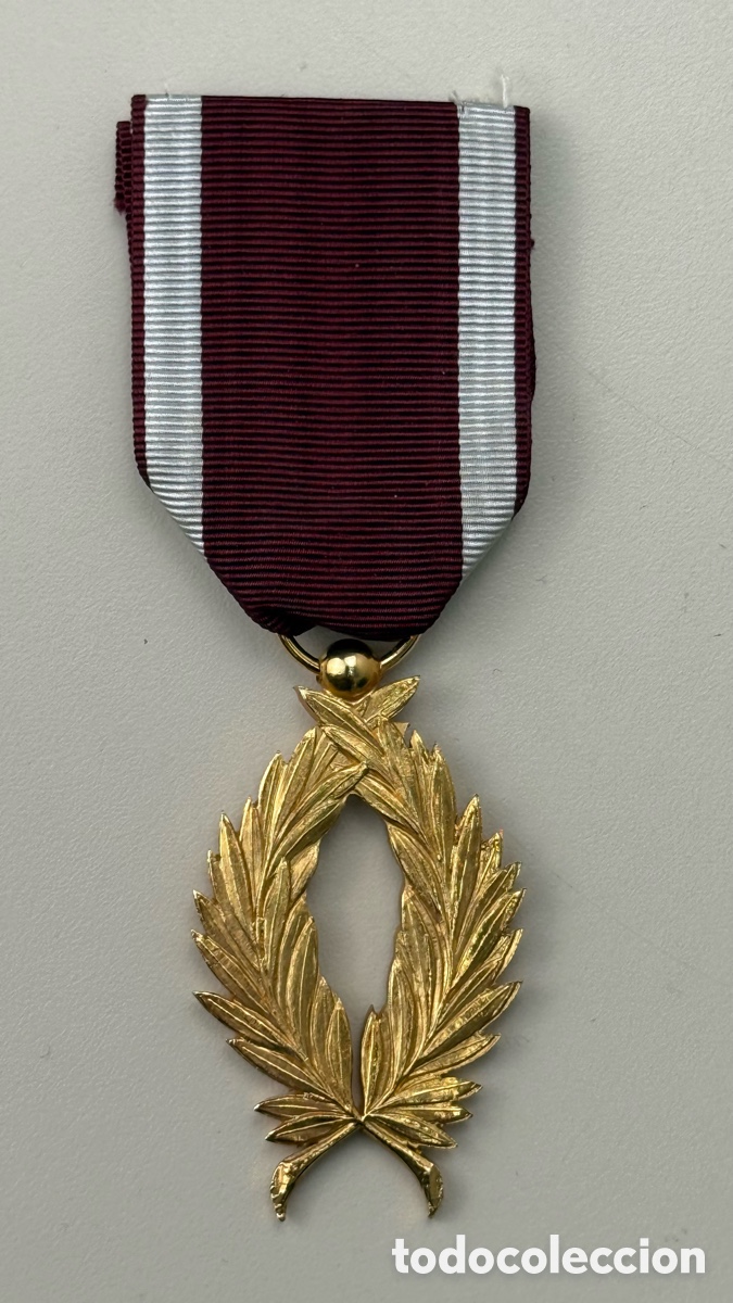 Medallas condecorativas: Medalla condecoraci&oacute;n laureada. B&eacute;lgica Crown Order. Siglo XX.