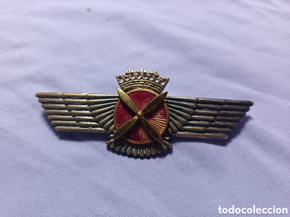 Medallas condecorativas: COLECCIONISMO MILITAR , ALAS DE PILOTO, ROKISKI, EJERCITO ESPA&Ntilde;OL, ORIGINAL, 9,5 CM APROX