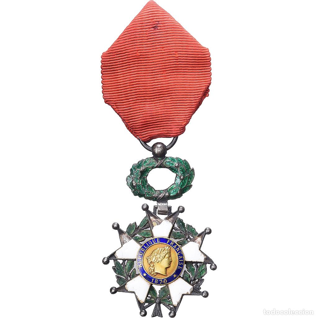 Medallas condecorativas: [#1529324] Francia, L&eacute;gion d'Honneur, Troisi&egrave;me R&eacute;publique, medalla, 1870, Mal estado