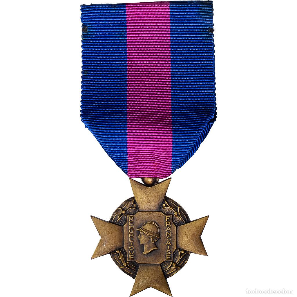 Medallas condecorativas: [#1529020] Francia, Services Militaires Volontaires, medalla, Excellent Quality, Bronce, 36