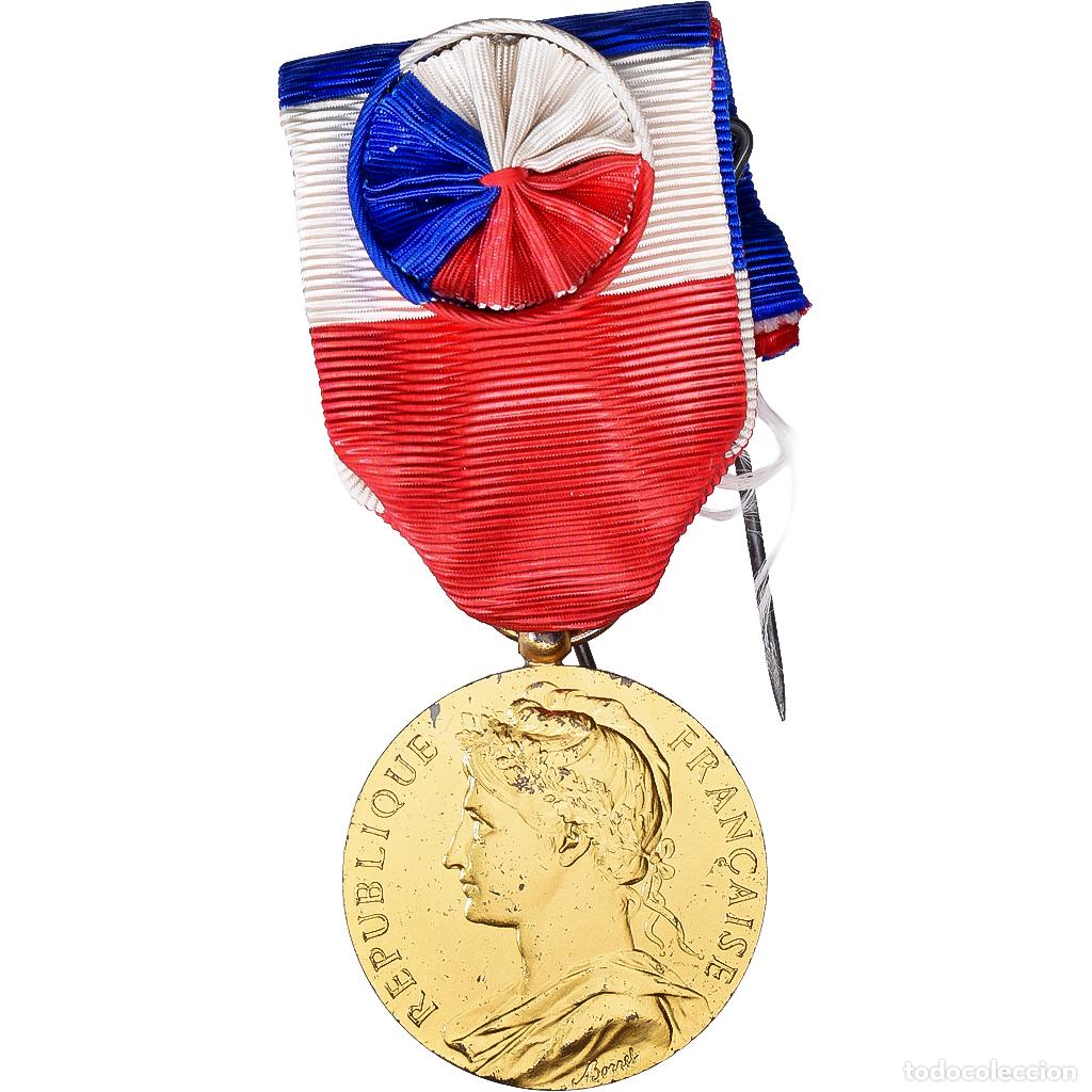 Medallas condecorativas: [#1529064] Francia, Honneur-Travail, R&eacute;publique Fran&ccedil;aise, medalla, 1967, Excellent