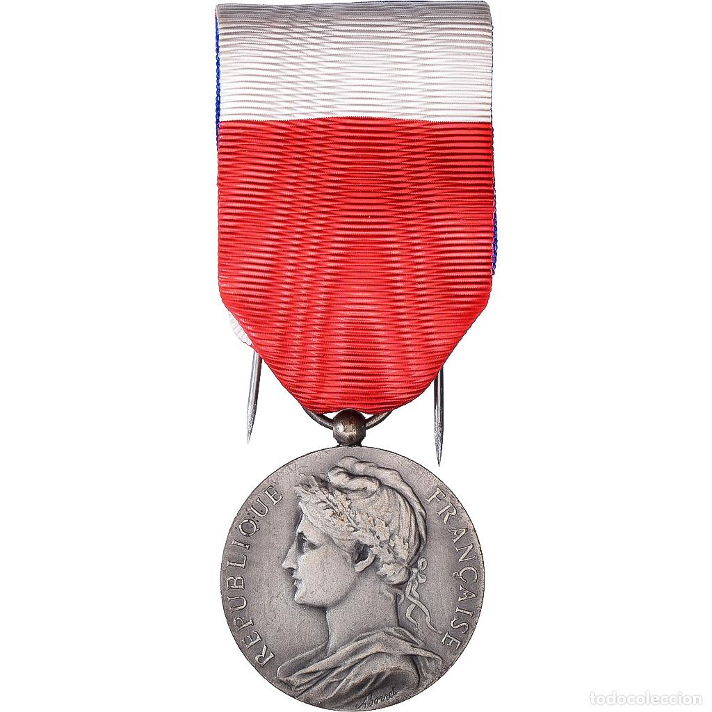 Medallas condecorativas: [#1529065] Francia, Honneur-Travail, R&eacute;publique Fran&ccedil;aise, medalla, 1959, Excellent