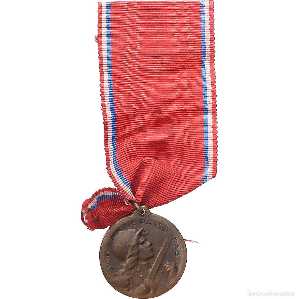 Medallas condecorativas: [#1529318] Francia, Verdun , On ne passe pas, WAR, medalla, 1916, Excellent Quality