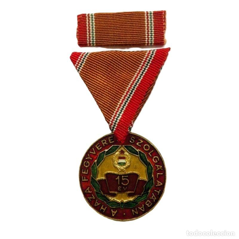 Medaillen Auszeichnungen: HUNGR&Iacute;A, MEDALLA AL M&Eacute;RITO POR 15 A&Ntilde;OS DE SERVICIO EN EL EJ&Eacute;RCITO, 1965 (HUN 094)