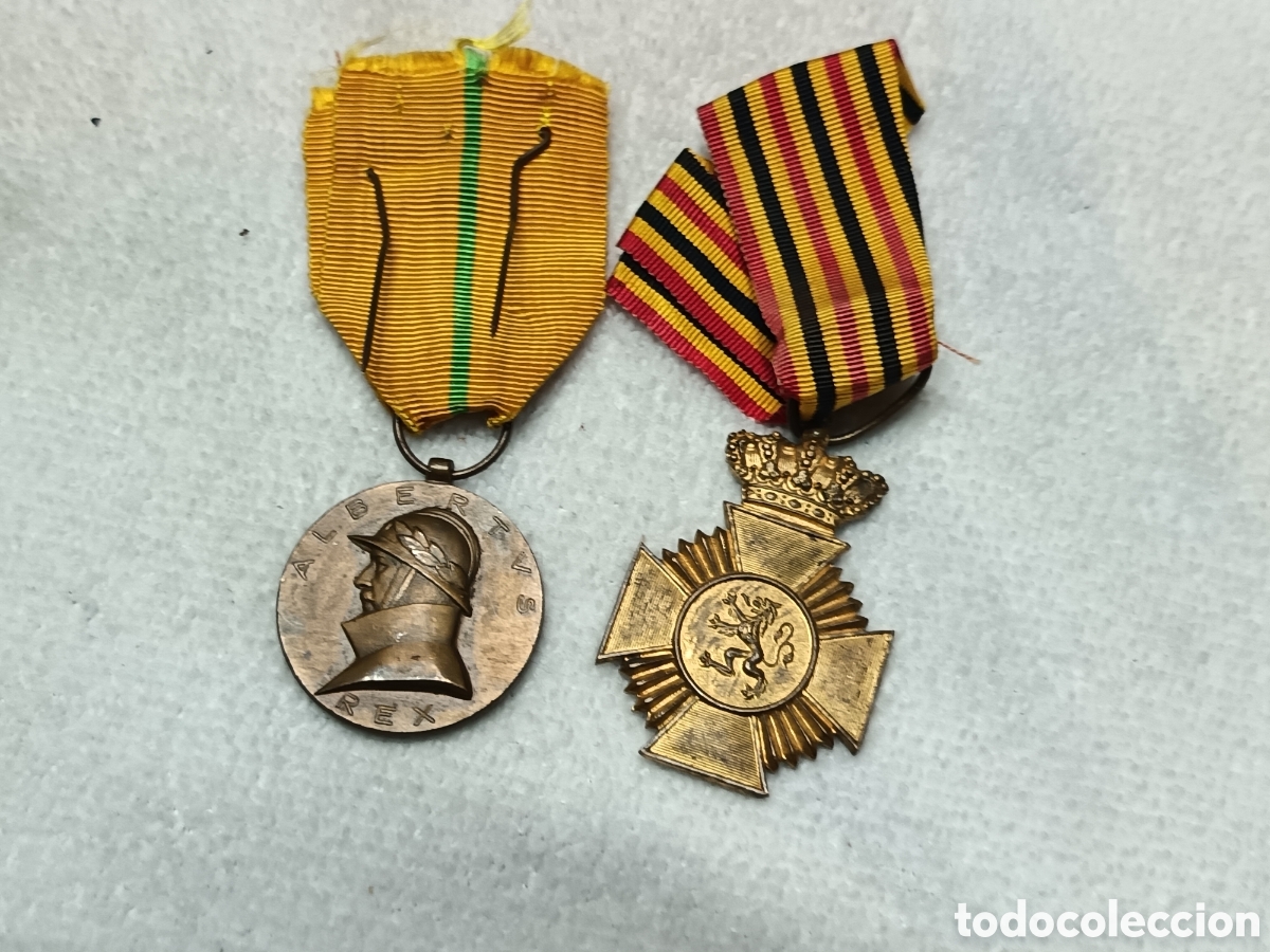 Medallas condecorativas: COLECCIONISMO MILITAR , BELGICA X 2 MEDALLAS CONMEMORATIVAS GUERRA
