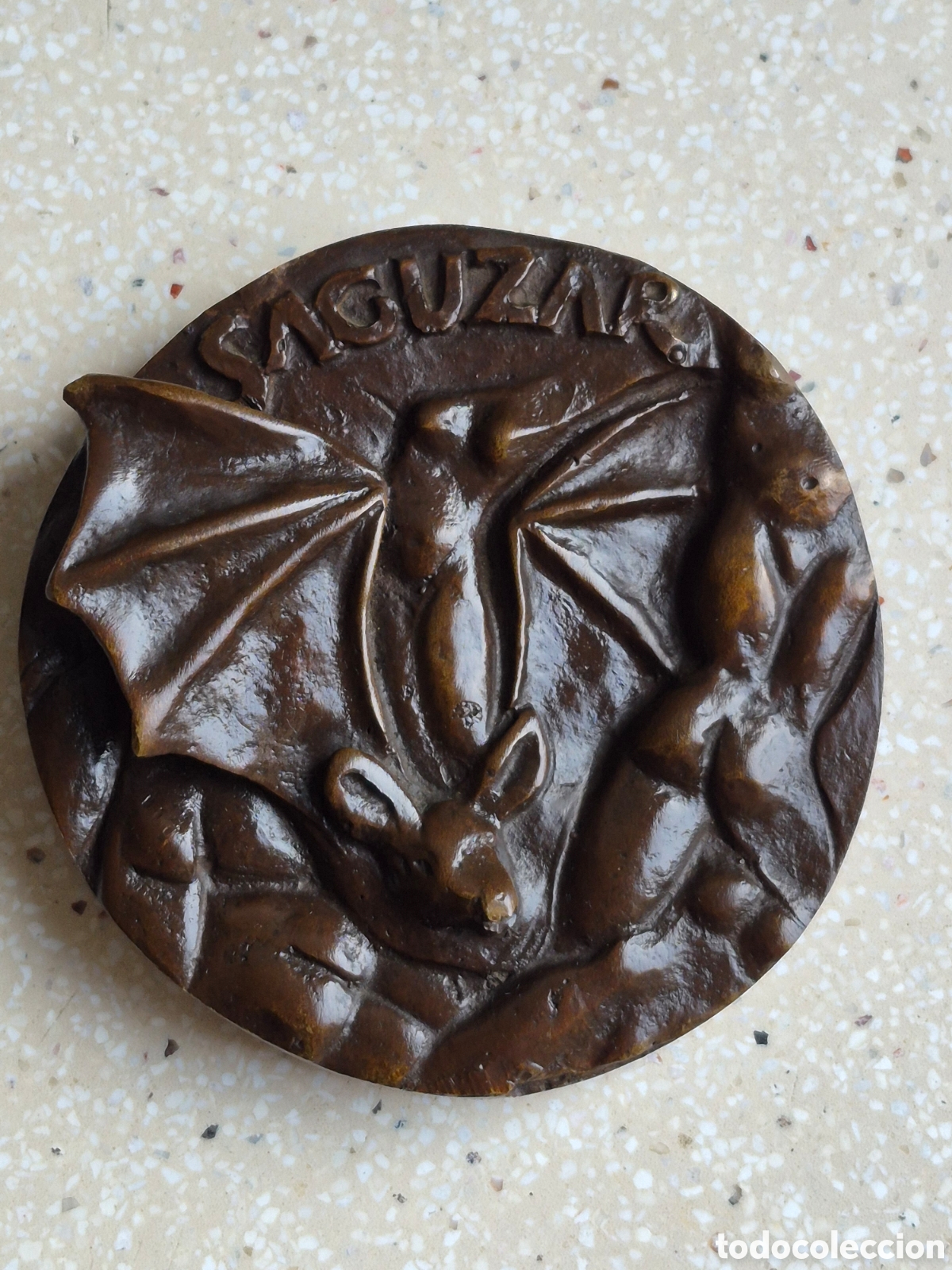 Medallas condecorativas: Medalla Premio SAGUZAR 1991 BILBAO - GOMEZ NAZABAL - 9cm. - 649 gr. - Bronce - EXCELENTE
