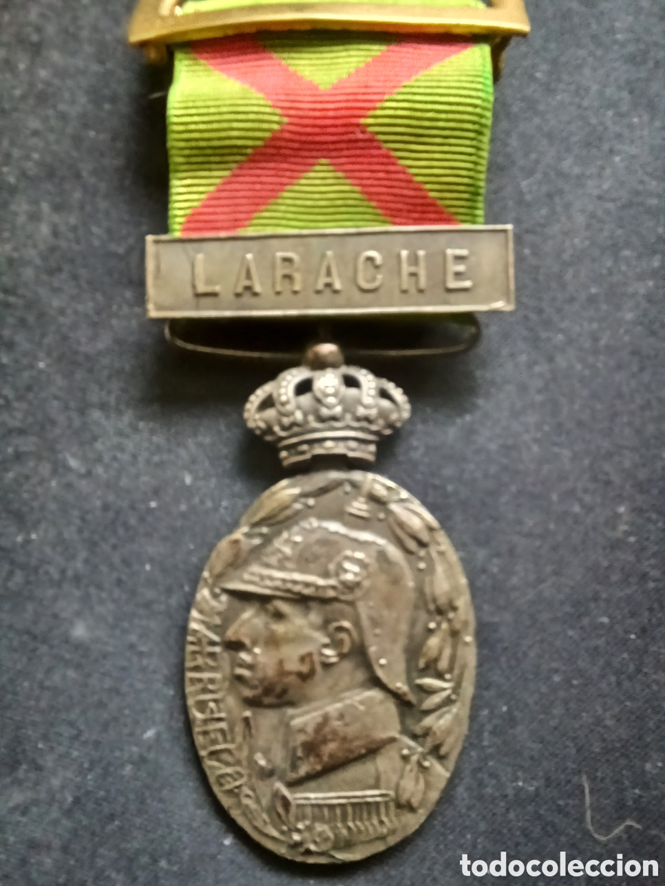 Medallas condecorativas: MEDALLA DE OFICIAL HERIDO EN COMBATE LARACHE-MARRUECOS- 1915