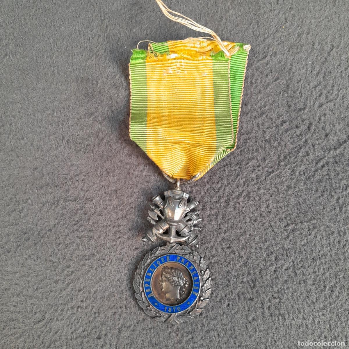 Medallas condecorativas: M-2255. MEDALLA MILITAR FRANCESA DE PLATA DE LA GUERRA FRANCO-PRUSIANA. A&Ntilde;O 1870