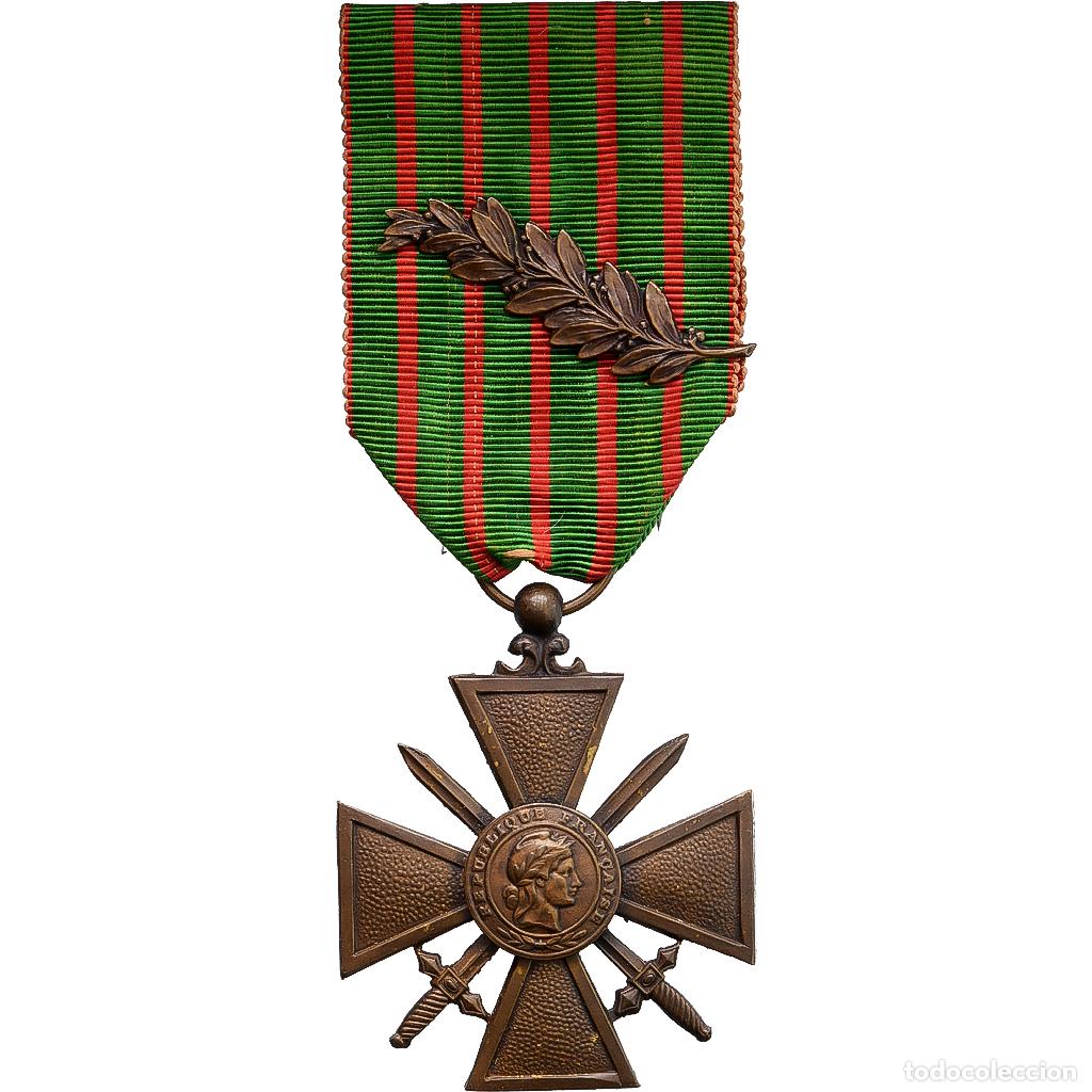Medallas condecorativas: [#1215120] Francia, Croix de Guerre, medalla, 1914-1918, Une Citation, Excellent Quality