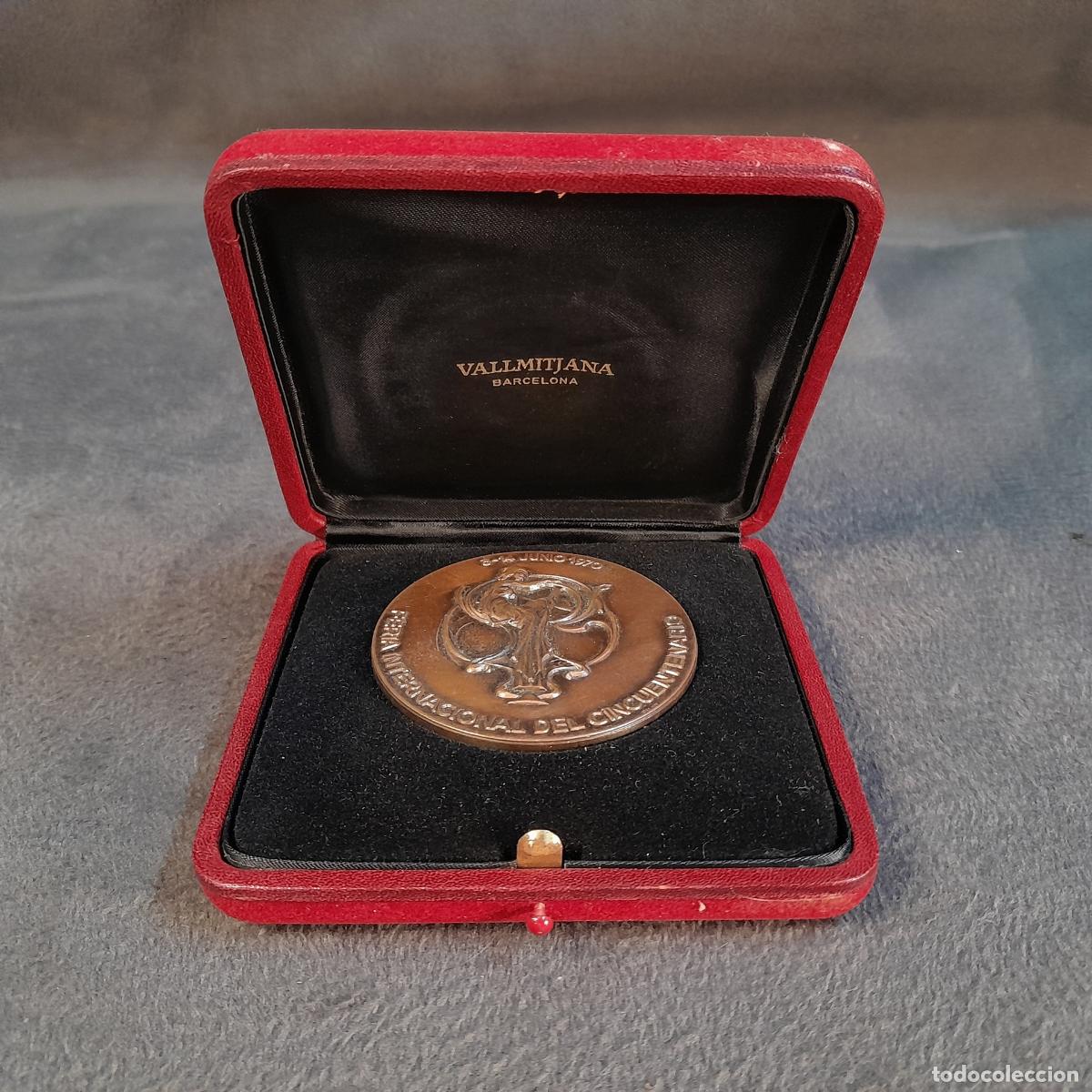 Medallas condecorativas: M-2275. MEDALLA CONMEMORATIVA DE LA FERIA DE MUESTRAS DE BARCELONA. BRONCE. A&Ntilde;O 1970