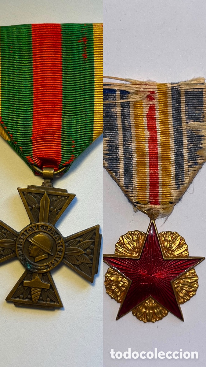 Medallas condecorativas: Lote dos medallas guerra mundial