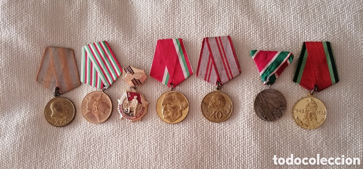 Medallas condecorativas: Lote de 7 medallas sovi&eacute;ticas