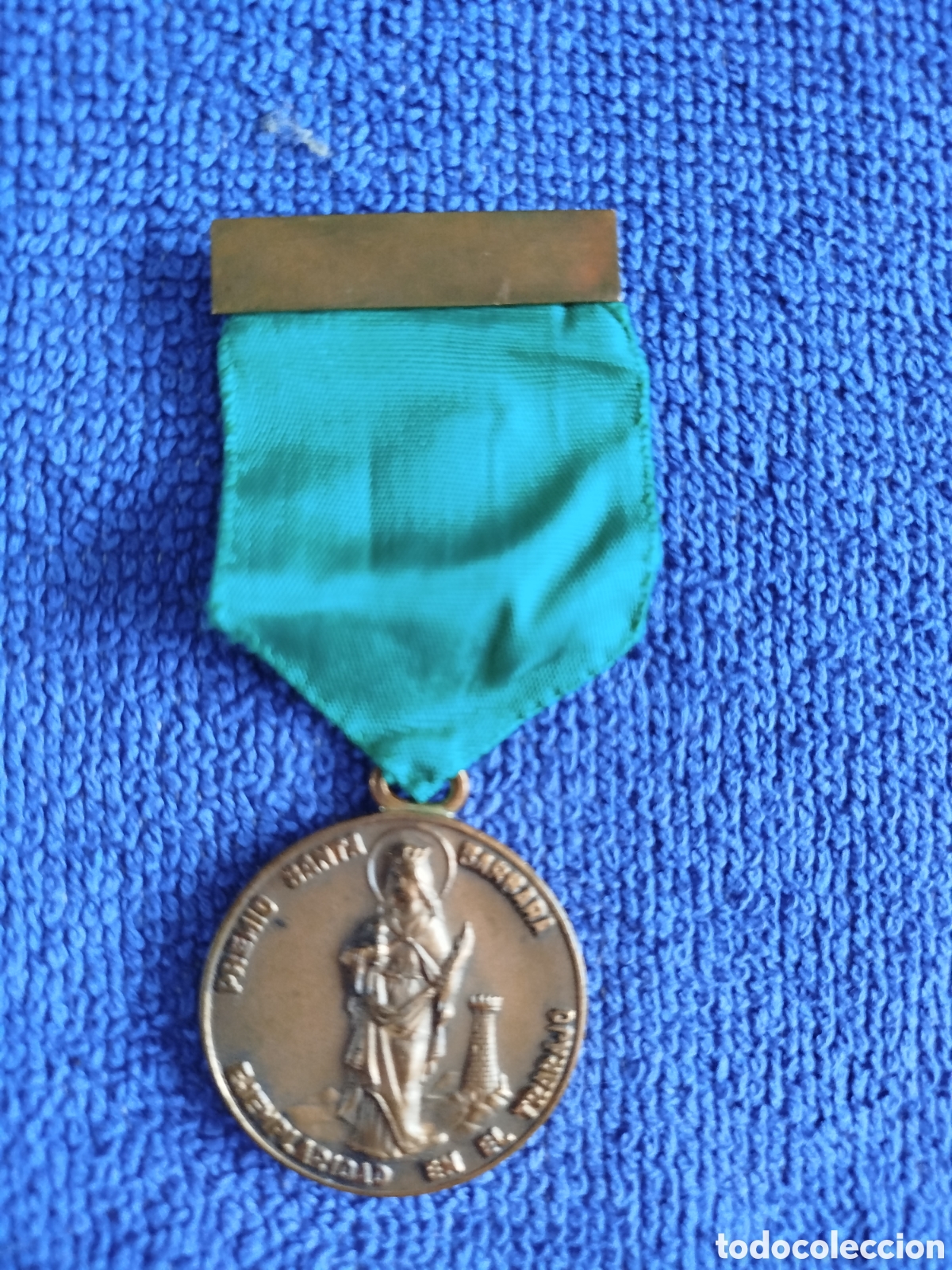 Medallas condecorativas: Medalla premio Santa B&aacute;rbara ejemplaridad en el trabajo minas de Utrillas, Teruel (1982)