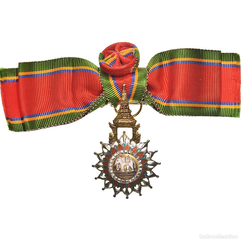 Medallas condecorativas: [#1151568] Tailandia, Ordre de l'El&eacute;phant blanc, medalla, Officier, Sin circulaci&oacute;n, Oro