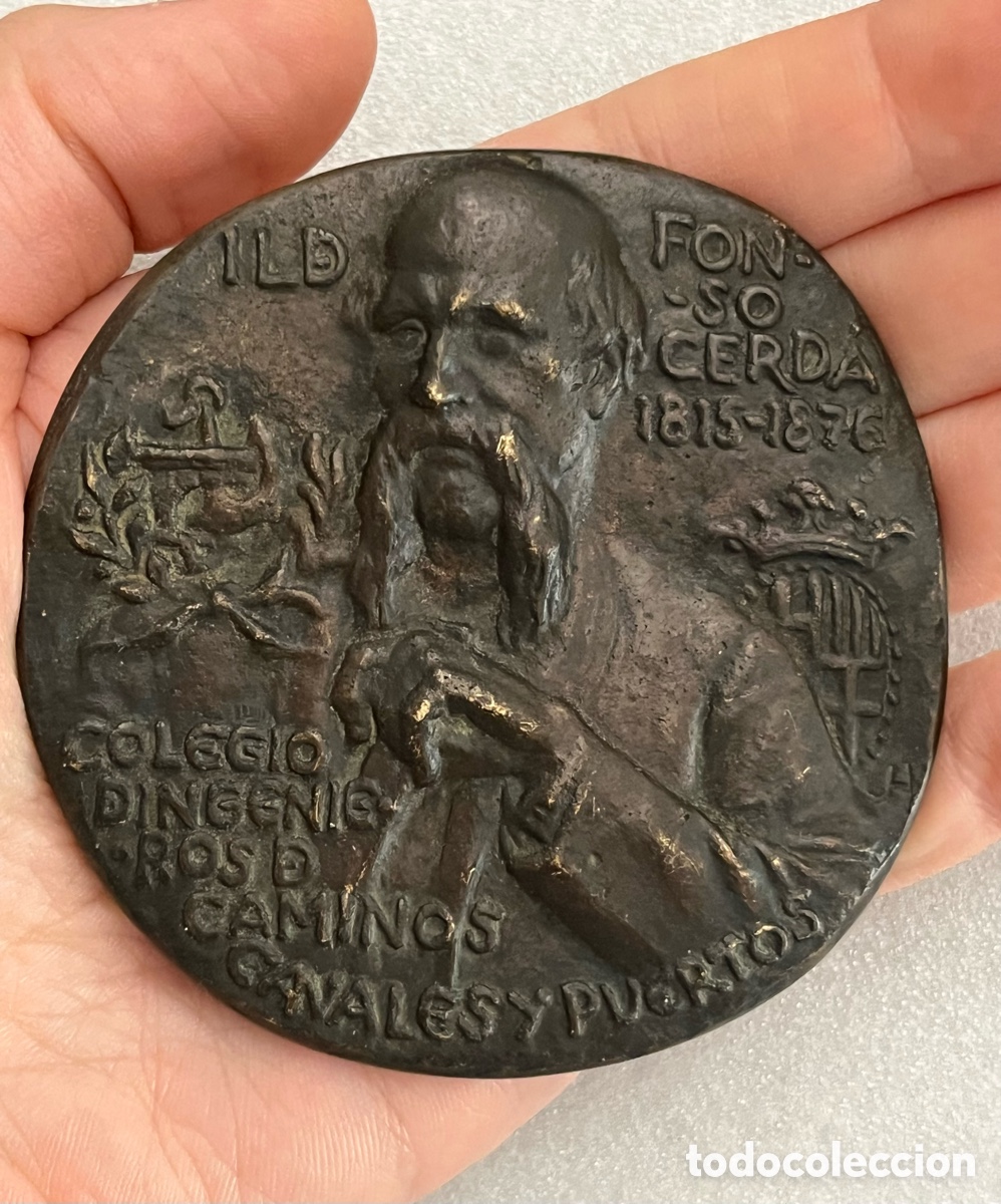 Medallas condecorativas: Medalla de bronce Ildefonso Cerd&agrave; de Julio L&oacute;pez