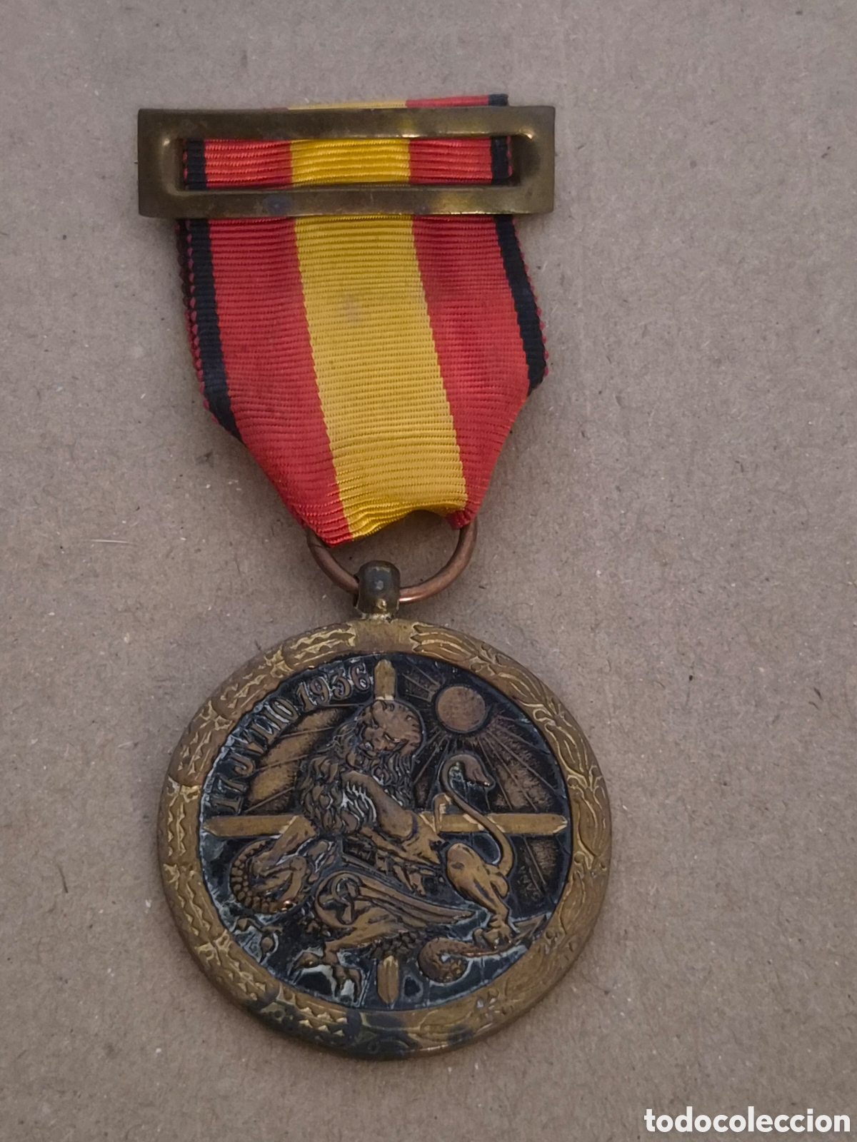 Medallas condecorativas: ANTIGUA MEDALLA CAMPA&Ntilde;A 1936 1939 GUERRA ORIGINAL CONDECORACION
