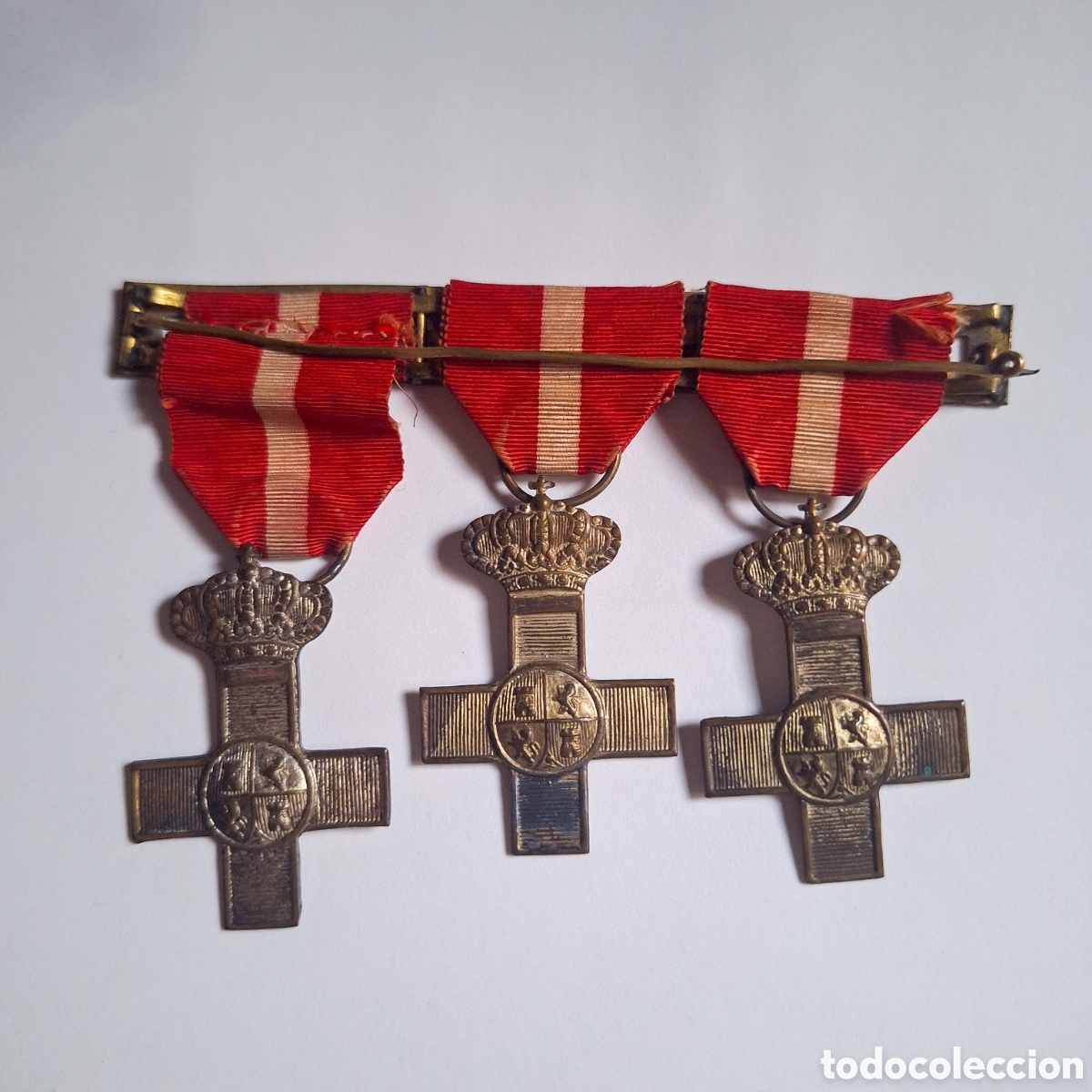 Medallas condecorativas: Cruces M&eacute;rito Militar Tropa distintivo rojo (1876-1931)