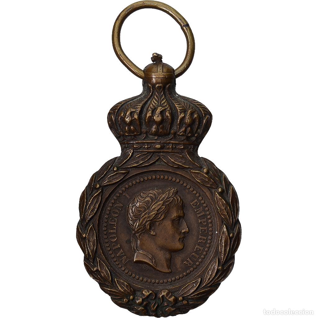 Medallas condecorativas: [#1529458] Francia, M&eacute;daille de Sainte-H&eacute;l&egrave;ne, medalla, 1857, Excellent Quality, Bronce