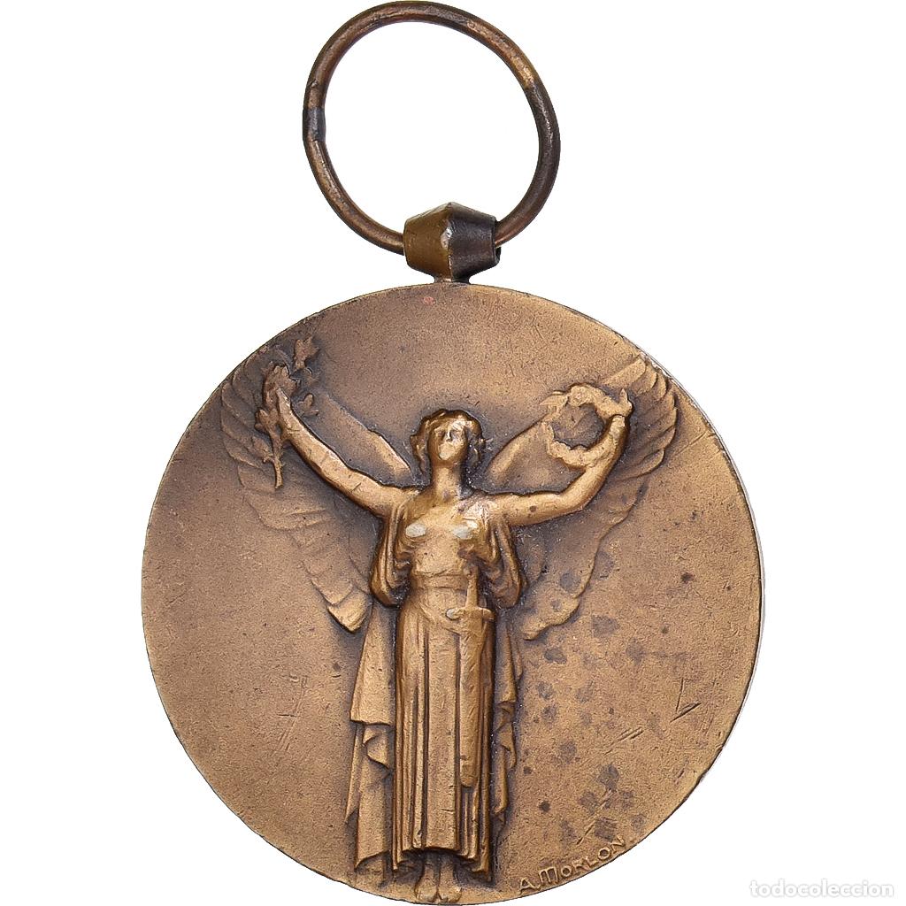 Medallas condecorativas: [#395748] Francia, La Grande Guerre pour la Civilisation, medalla, 1914-1918, Muy buen