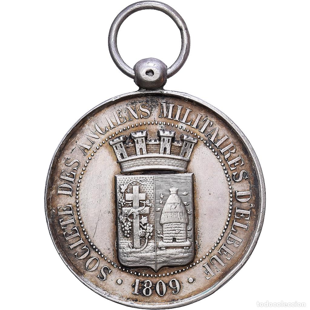Medallas condecorativas: [#1216140] Francia, Soci&eacute;t&eacute; des Anciens Militaires d'Elbeuf, medalla, 1809, Excellent