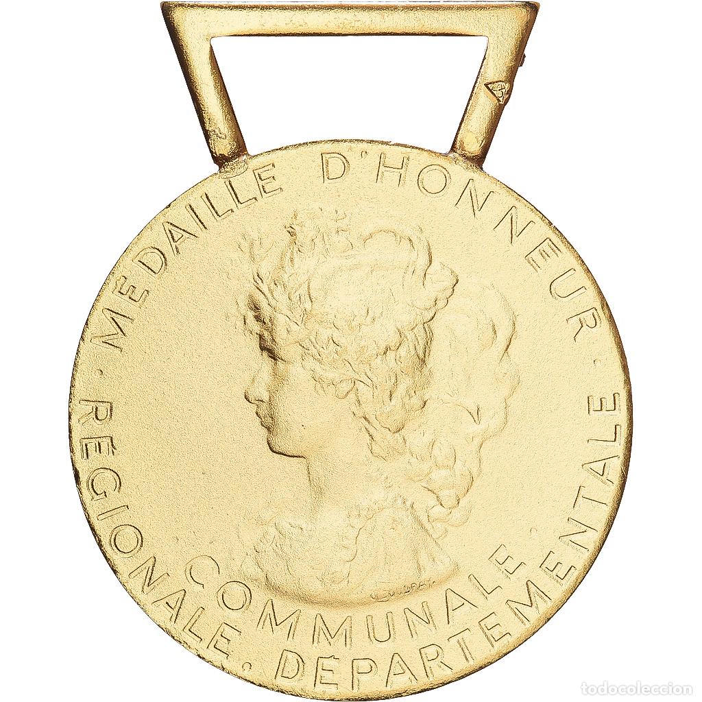 Medallas condecorativas: [#1216156] Francia, M&eacute;daille d'honneur communale, r&eacute;gionale et d&eacute;partementale, medalla