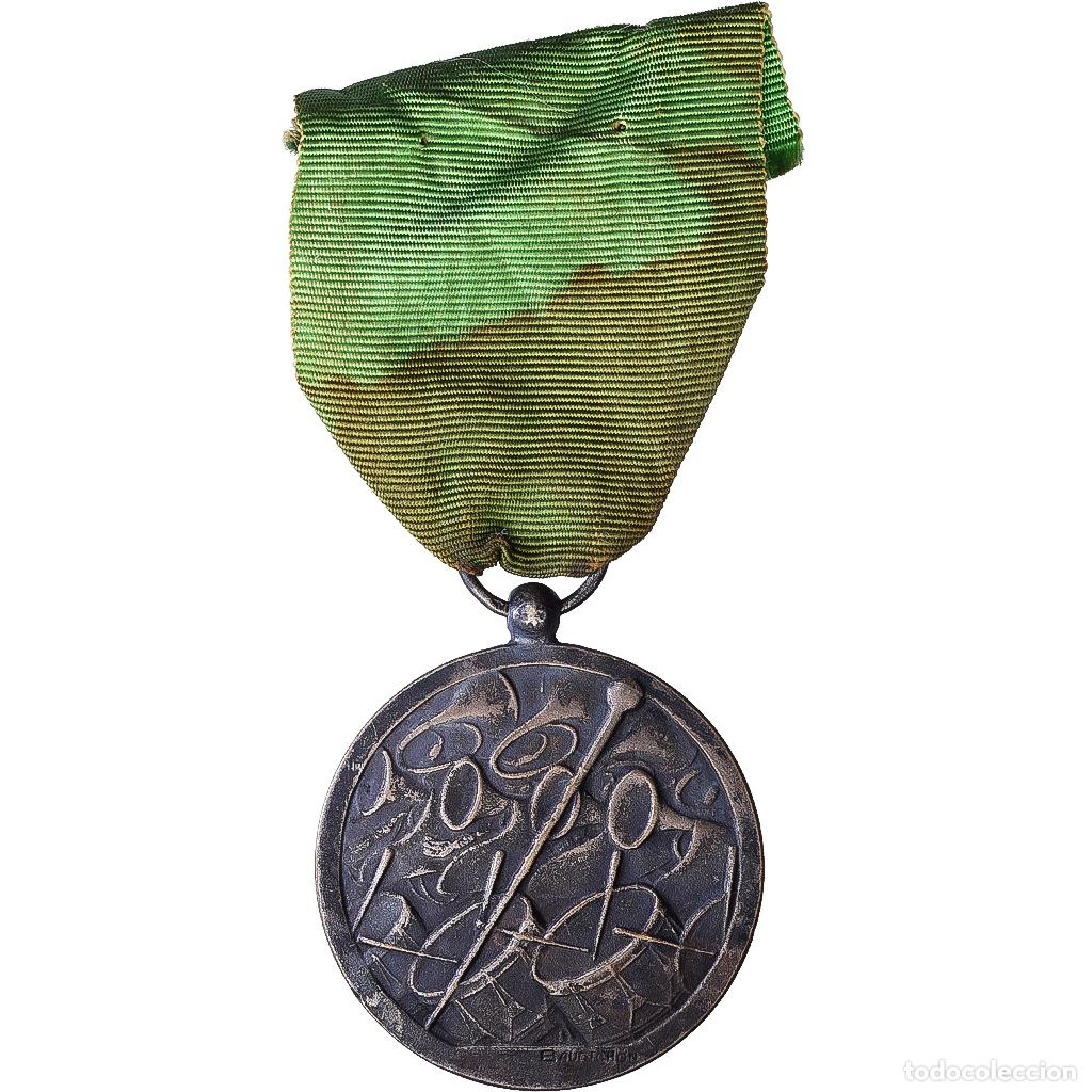 Medallas condecorativas: [#1216346] Francia, Union des Fanfares de l'Oise, medalla, Good Quality, Bronce plateado