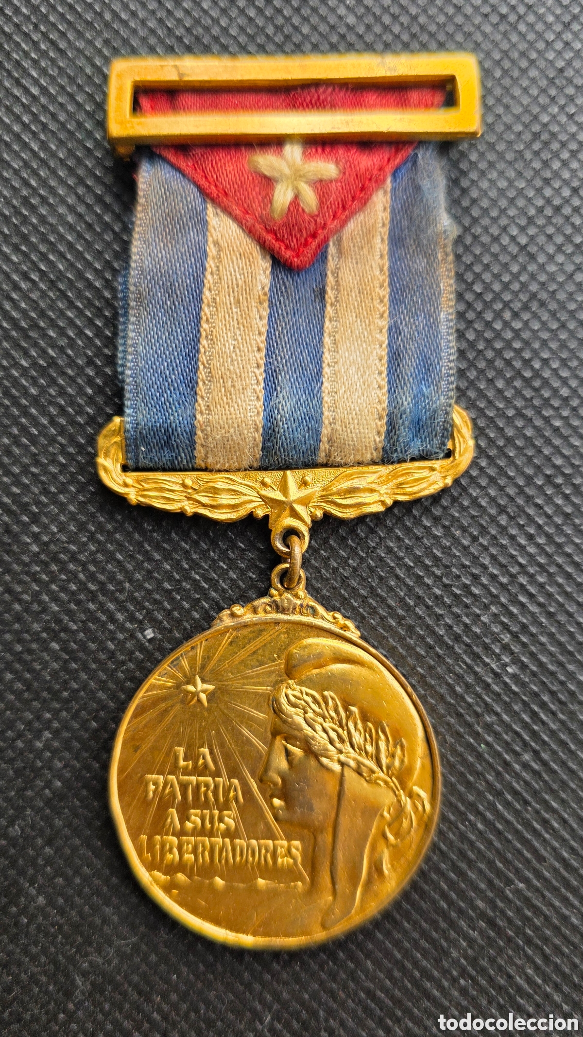 Medallas condecorativas: Antigua Medalla Guerra de Independencia de Cuba 1895-1898 &ndash; La Patria a sus Libertadores &ndash; Freeman H