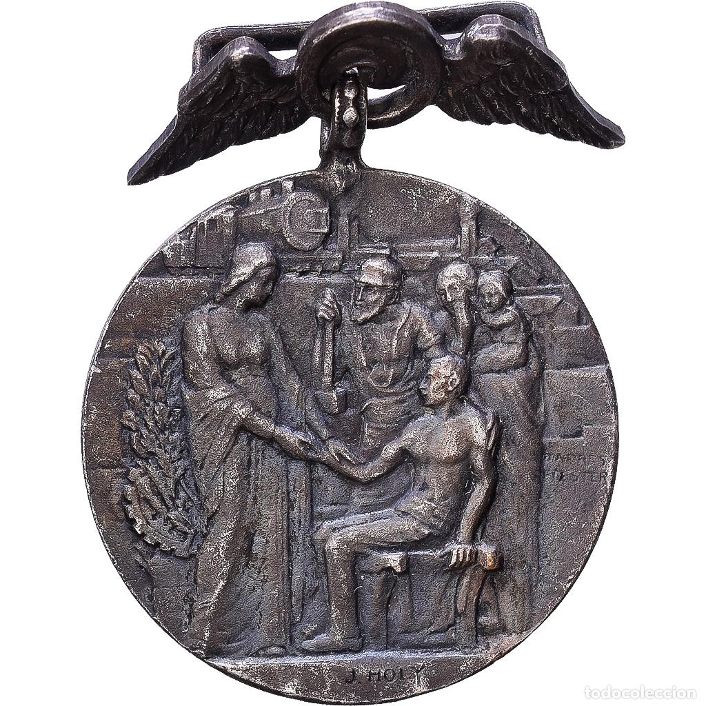 Medallas condecorativas: [#1216530] Francia, Protection Mutuelle des Agents de Chemins de Fer, medalla, 1935