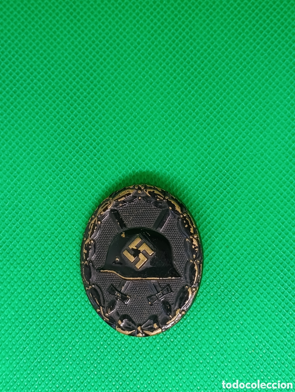 Medallas condecorativas: Placa de Herido en Negro 1939 (Verwundetenabzeichen Schwarz) - Chapa Estampada - III Reich / II GM