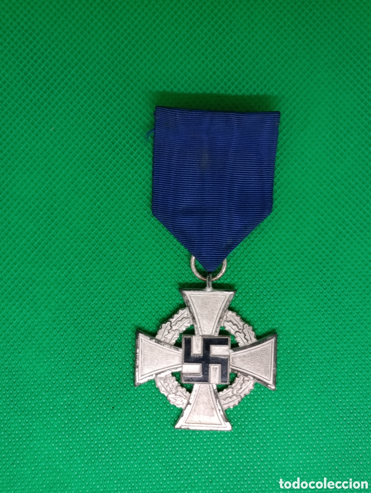 Medallas condecorativas: Cruz de Servicio Fiel 25 A&ntilde;os (Treudienst-Ehrenzeichen 2. Stufe Plata) - Cinta y Pasador - III Reich