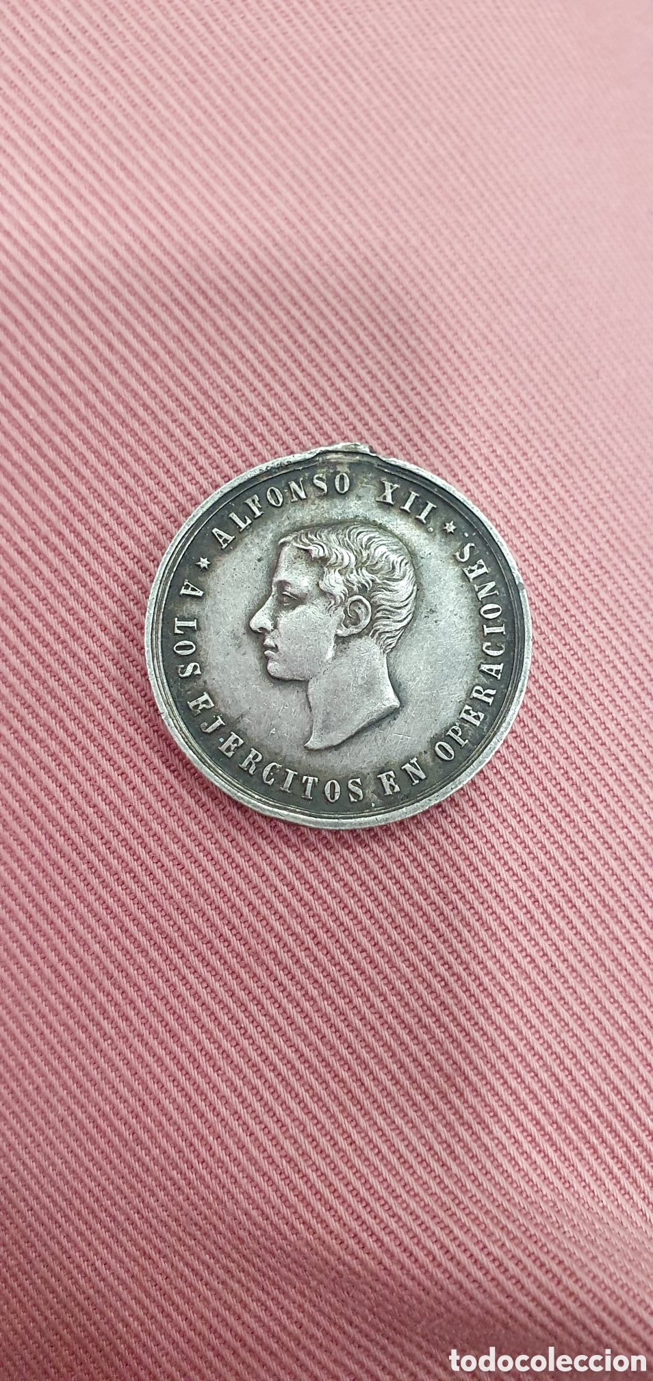 Medaillen Auszeichnungen: SALIDA 0.01&euro;. Medalla plata Alfonso XIII. A los ejercitos en operaciones. (L121)