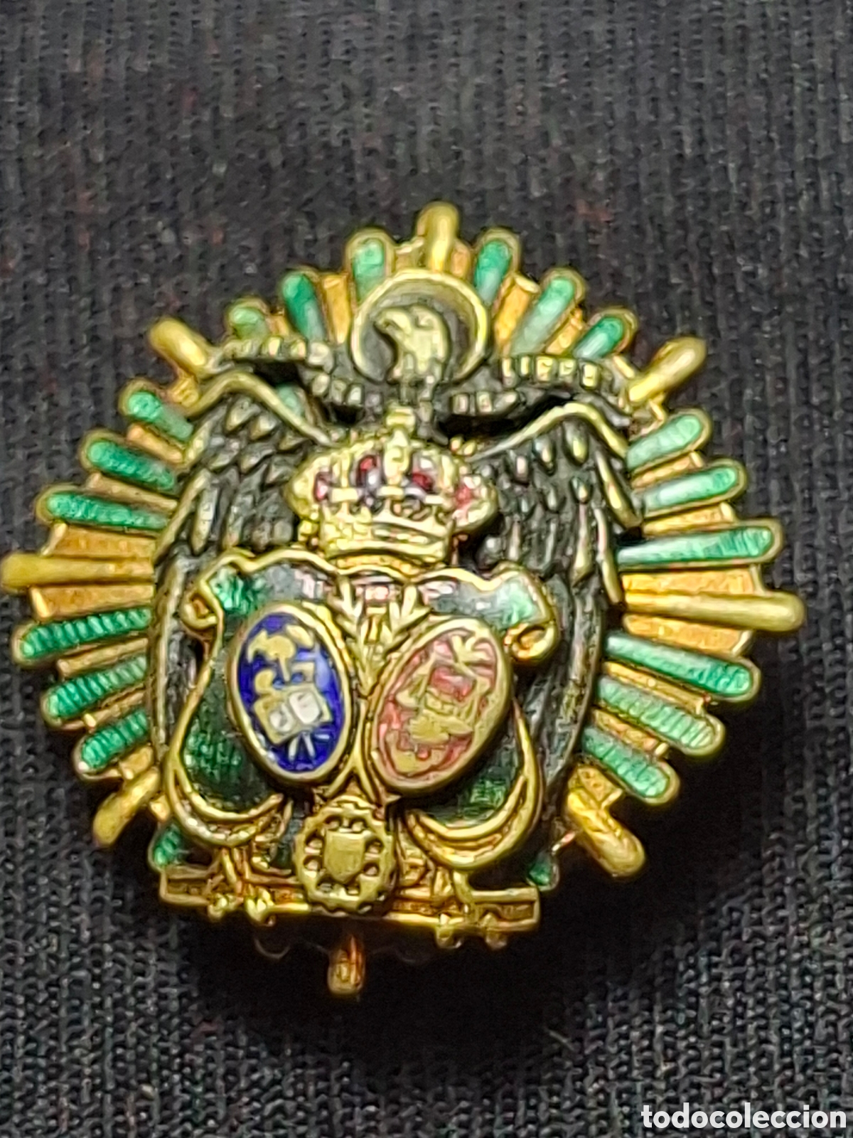 Medallas condecorativas: Insignia Metal y Esmaltes Procurador de Justicia Espa&ntilde;ola &Eacute;poca de Franco - &Aacute;guila SAN JUAN / MTC2