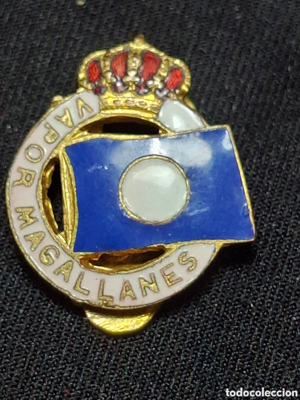 Medallas condecorativas: PIN INSIGNIA DE IMPERDIBLE ESMALTADA - VAPOR MAGALLANES / MTC2