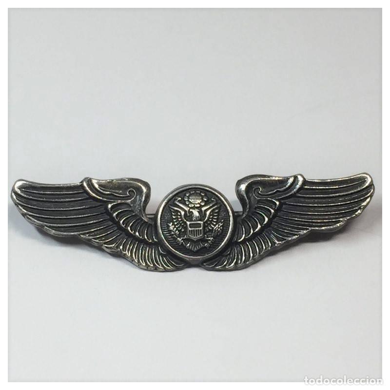 Medaglie condecorativas: INSIGNIA ALAS 5 cm TRIPULACI&Oacute;N A&Eacute;REA DE LA U.S.A.F. VINTAGE N.S. MEYER INC. NEW YORK. Con caja