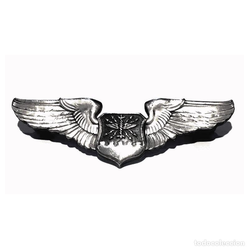 M&eacute;dailles d&eacute;corations: INSIGNIA ALAS 7,6 cm NAVEGANTE FUERZAS A&Eacute;REAS DE EE.UU. VINTAGE. M.S.MEYER (BADGES 43)