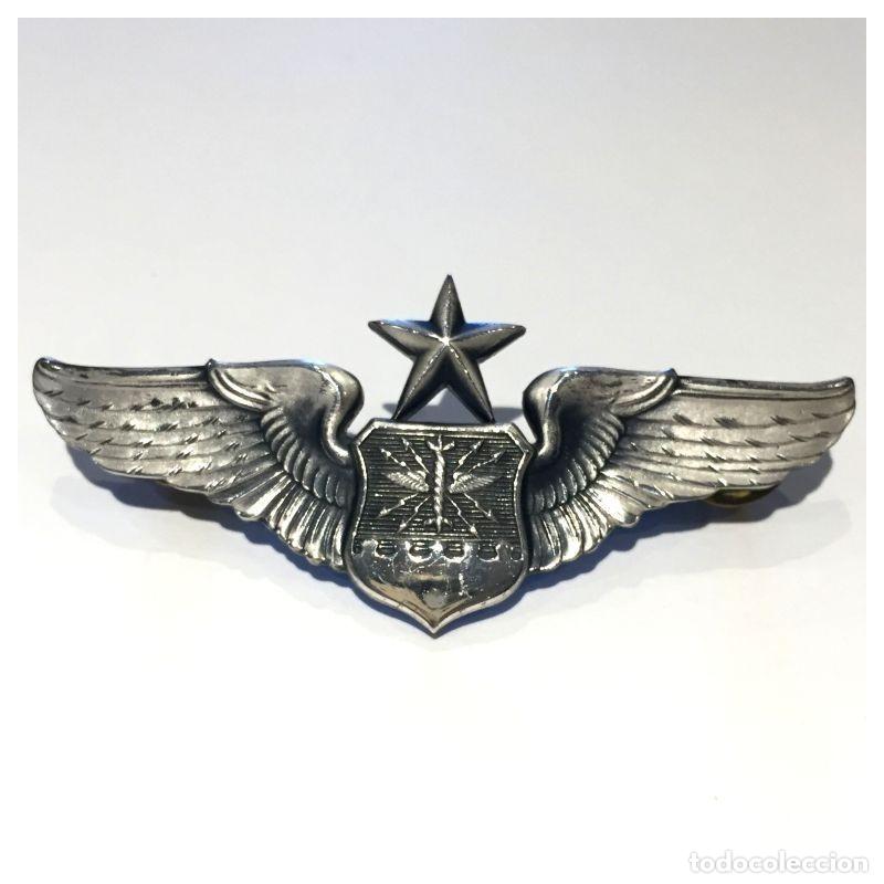 M&eacute;dailles d&eacute;corations: INSIGNIA ALAS 7,6 cm NAVEGANTE SENIOR FUERZAS A&Eacute;REAS DE EE.UU. VINTAGE (BADGES 44)