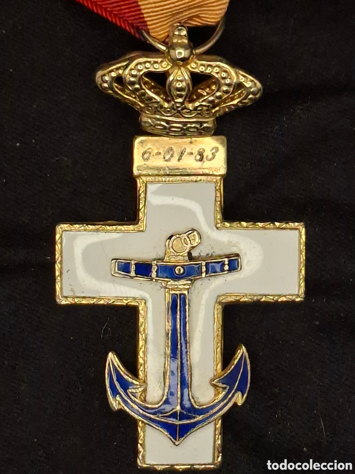 Medallas condecorativas: Cruz M&eacute;rito Naval Distintivo Blanco Espa&ntilde;a . MMTC2