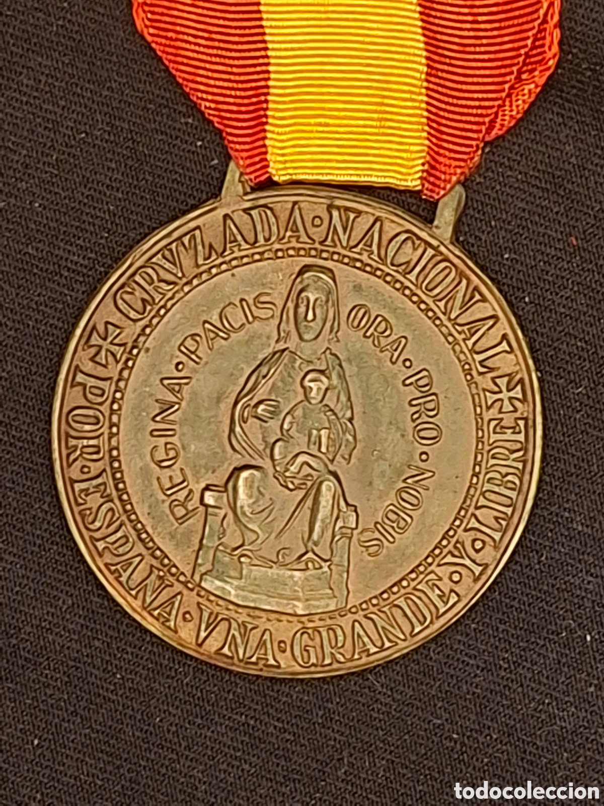 Medallas condecorativas: Medalla de la diputaci&oacute;n de Vizcaya, Guerra Civil Espa&ntilde;ola. Original de &eacute;poca.
