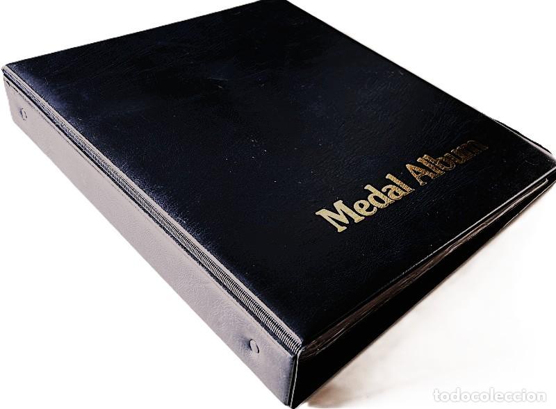 Medallas condecorativas: &Aacute;LBUM PVC PARA COLECCI&Oacute;N DE MEDALLAS. 6 COMPARTIMENTOS EN 3 P&Aacute;GINAS PARA 18 MEDALLAS. NEGRO LIB 73