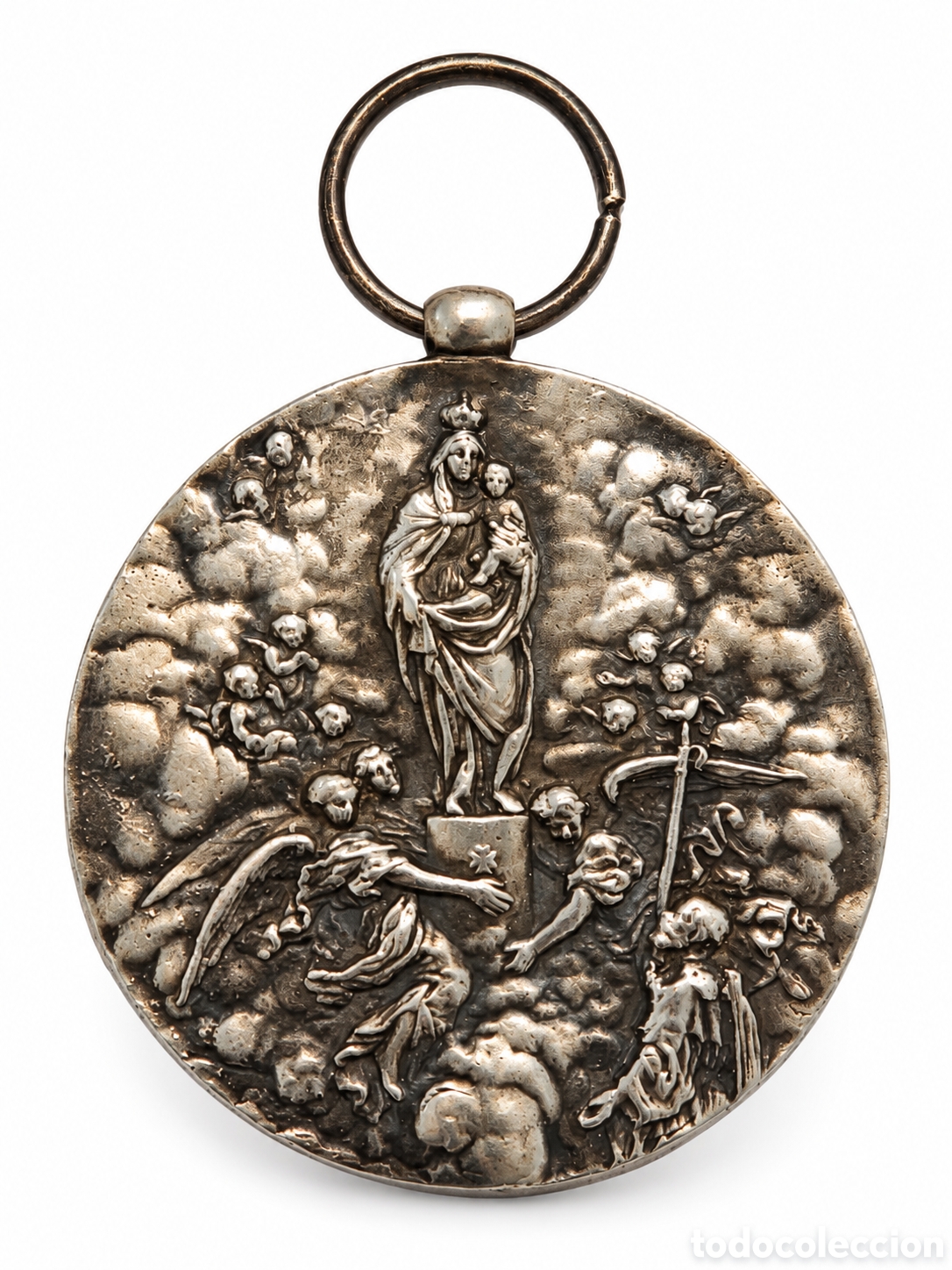 Medallas condecorativas: Gran Medalla de PLATA (29g) - VIRGEN DEL PILAR - El&eacute;ctricas Reunidas de Zaragoza (ERZ) 42mm