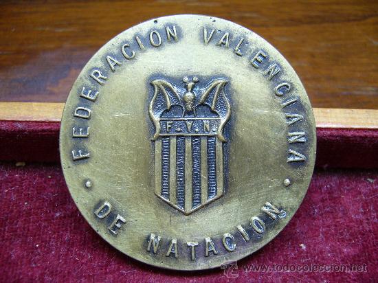 Collezionismo sportivo: Medalla deportiva de la federaci&oacute;n valenciana de nataci&oacute;n