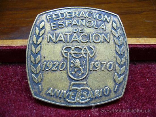 Sammelleidenschaft Sport: Medalla deportiva de la federaci&oacute;n espa&ntilde;ola de nataci&oacute;n - 50 aniversario