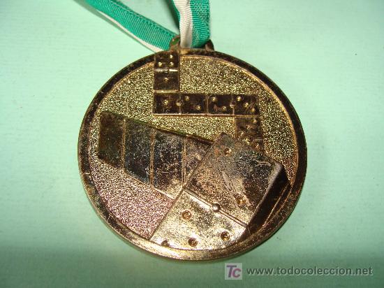 Sammelleidenschaft Sport: MEDALLA. FICHAS DE DOMIN&Oacute;. I TORNEO DE DOMINO PE&Ntilde;A EL RACIMO.
